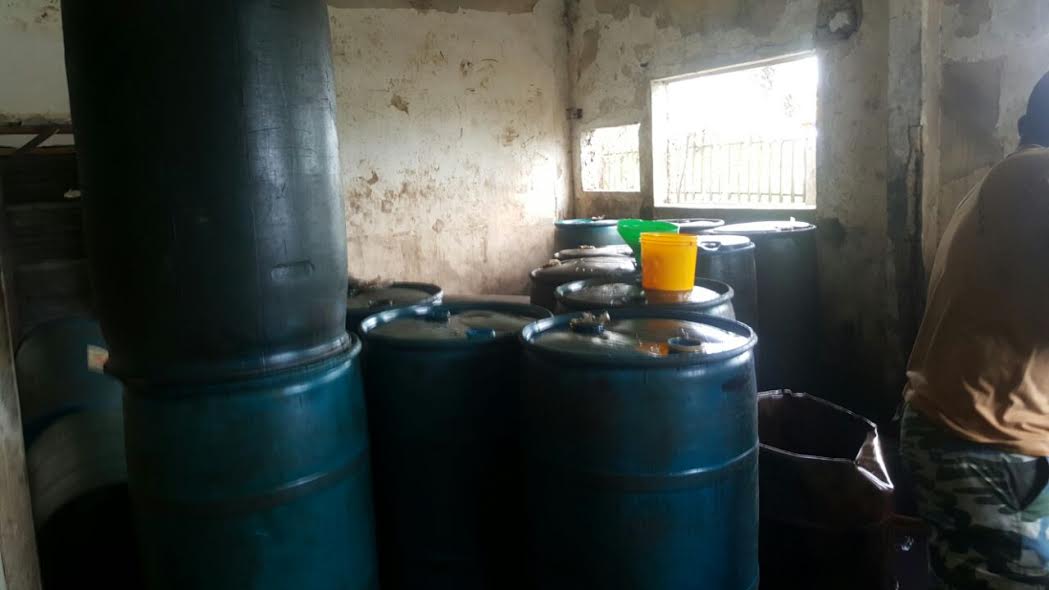 Oil bunkering_Pipeline Vandals_ Destroys Illegal Refineries_5