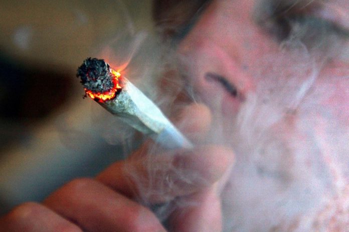 Smoking cannabis