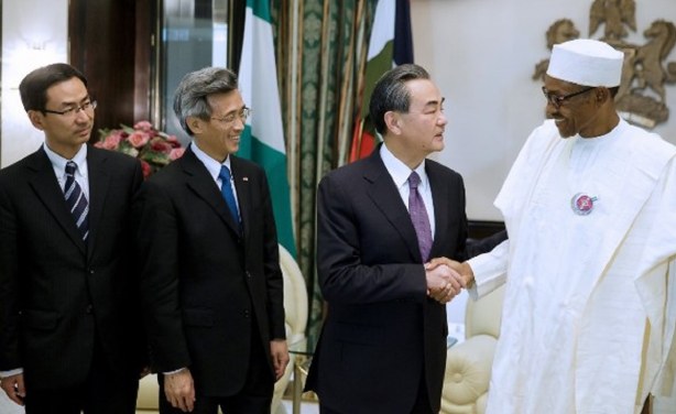 China’s Foreign Affairs minister Wang Yi and President Muhammadu Buhari.