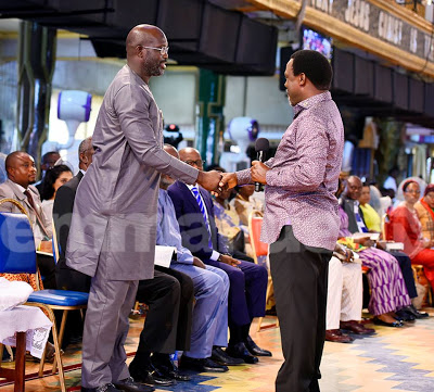 TB Joshua and George Weah