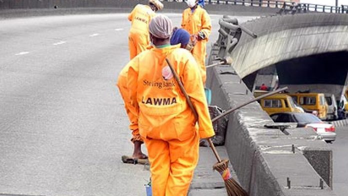 LAWMA - Lagos-road-sweepers-at-work