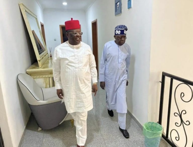 Embattled Umahi, Bola Tinubu Meet In Abuja