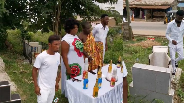 Ghanaian actor who celebrated his birthday in cemetery