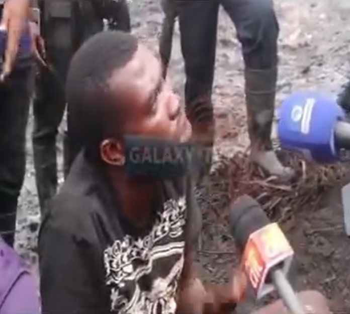 We are doing it because we are suffering - Crude oil thief begs for mercy after being nabbed by security operatives_1689702464