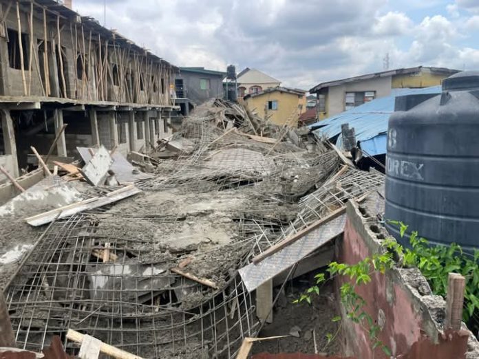 two-storey-building-collapses-in-Lagos